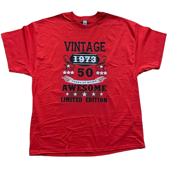 50 Years to being Awesome, 1973 Limited edition, Custom made T-shirt. - Picture 2 of 2